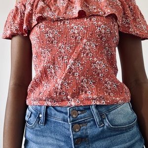 RSQ: Sunset high rise button down shorts